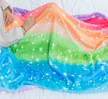 Amazon.com: Zevrez Rainbow Blanket Super Soft Colorful Pride